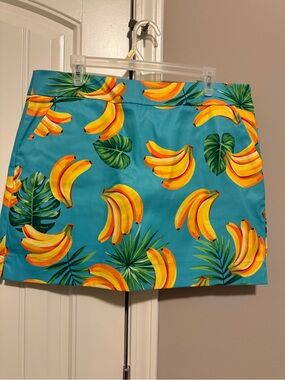 Loudmouth Ladies Yellow & White Printed Skirt